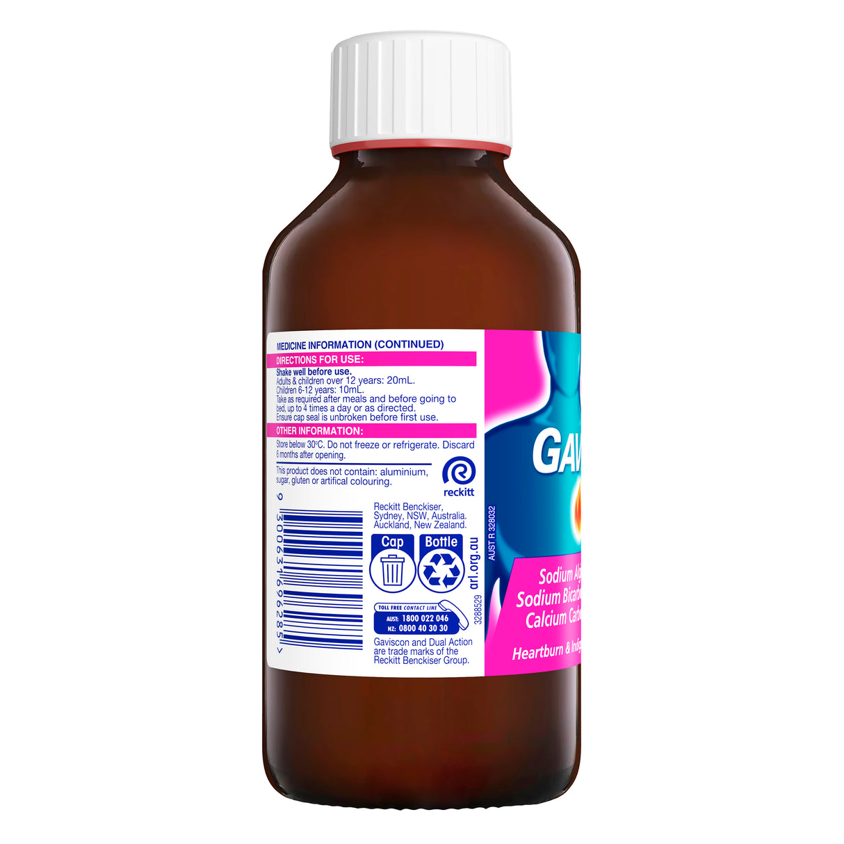 Gaviscon Dual Action Mixed Berry Liquid 300 mL