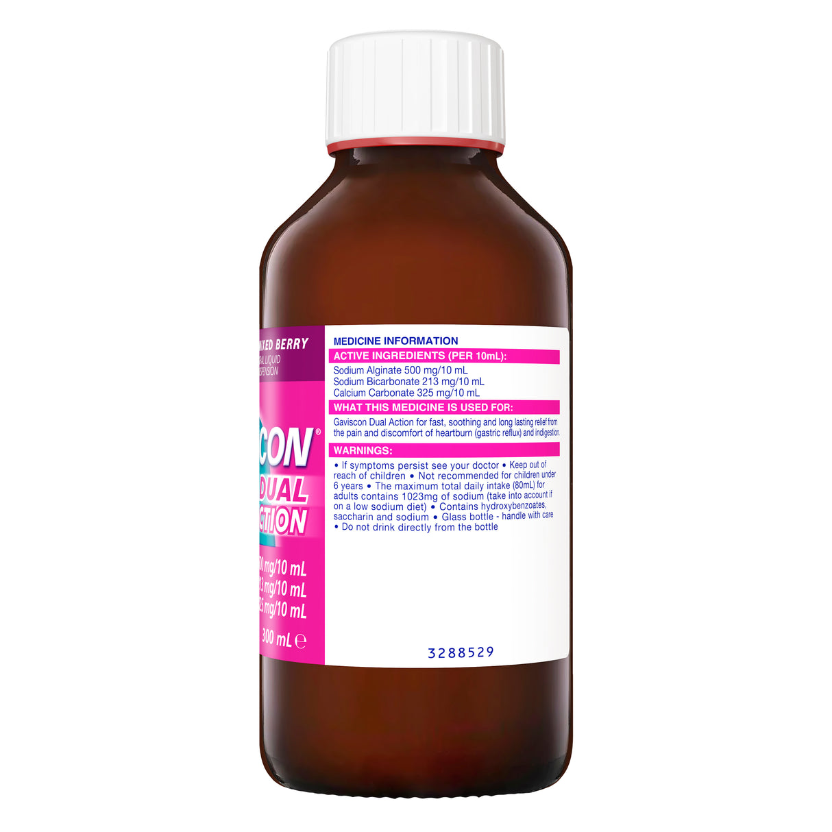 Gaviscon Dual Action Mixed Berry Liquid 300 mL