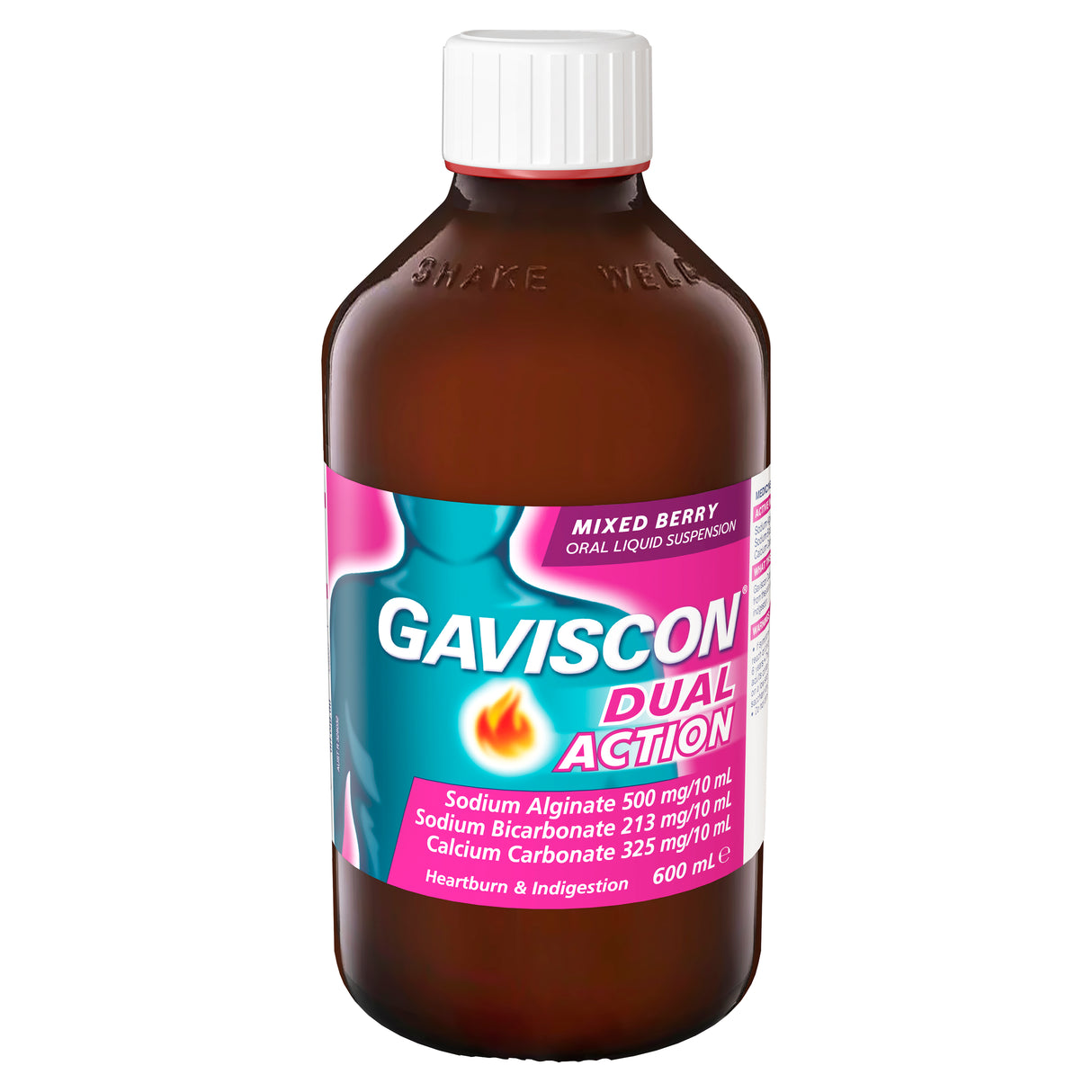 Gaviscon Dual Action Mixed Berry Liquid 600ml