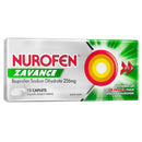 Nurofen Zavance Fast Pain Relief Caplets 256mg Ibuprofen 12 pack