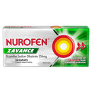 Nurofen Zavance Fast Pain Relief Caplets 256mg Ibuprofen 24 pack