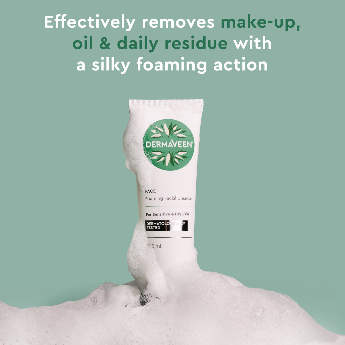 DermaVeen Face Foaming Cleanser 125ml