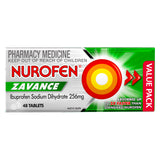 Nurofen Zavance Fast Pain Relief Tablets 256mg Ibuprofen 48 Value Pack