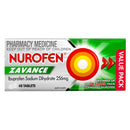 Nurofen Zavance Fast Pain Relief Tablets 256mg Ibuprofen 48 Value Pack