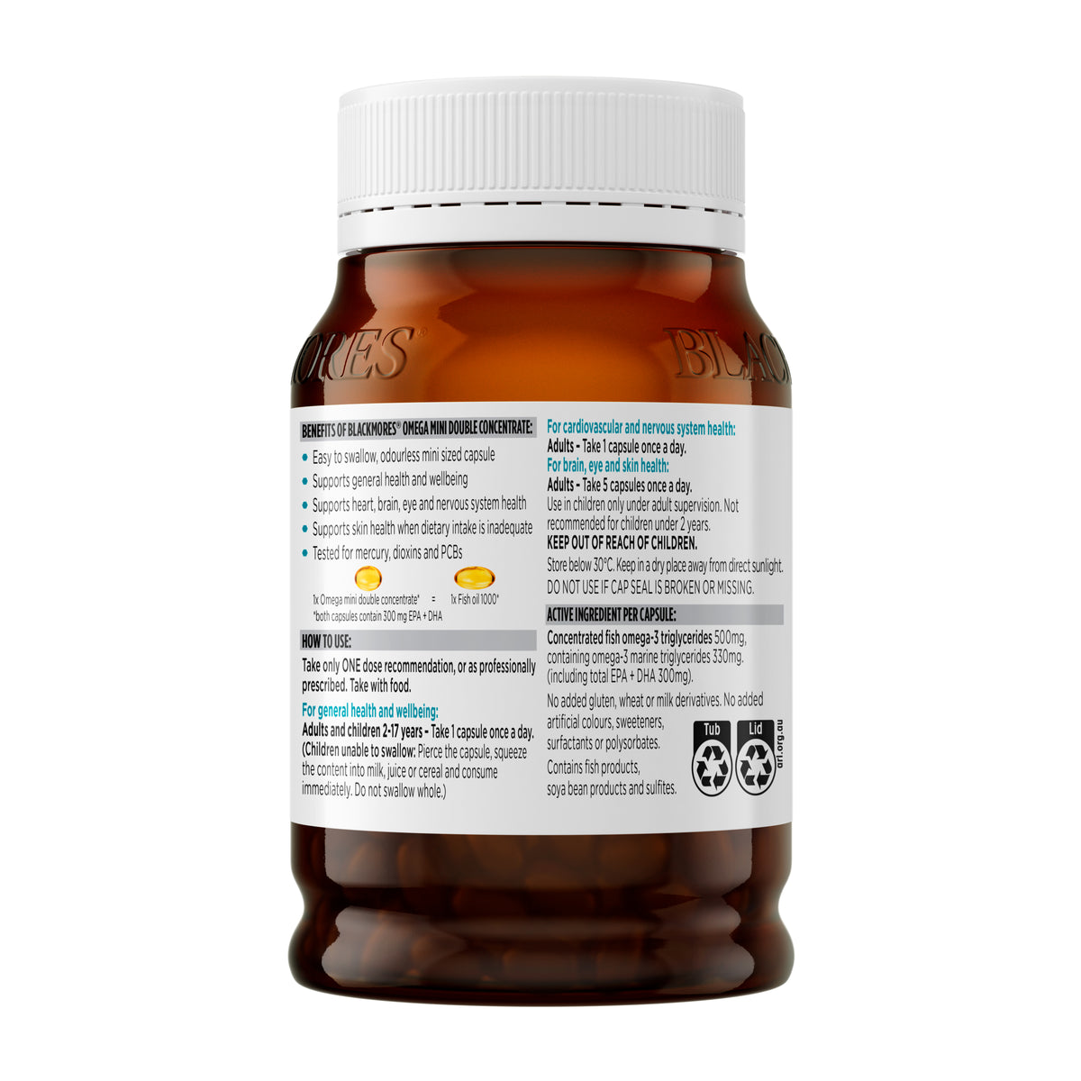 Blackmores Omega Mini Double Concentrate 400s