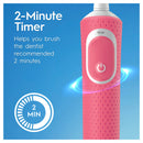 Oral-B Pro 100 Pink Electric Toothbrush with 3D Polish Whitening Head