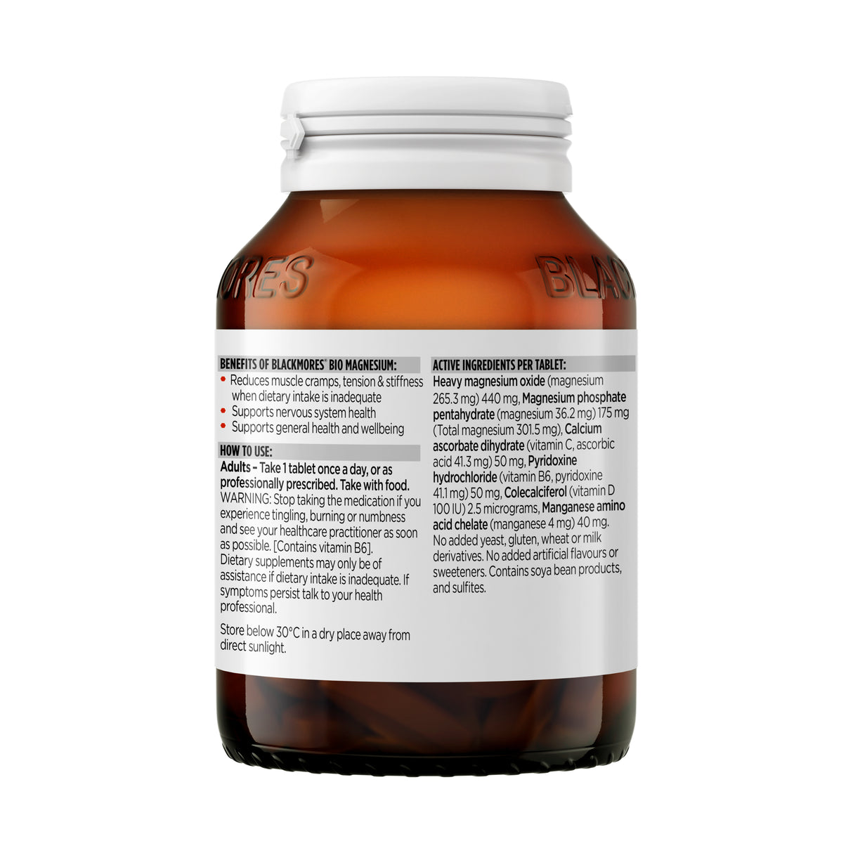 Blackmores Bio Magnesium 100 Tablets
