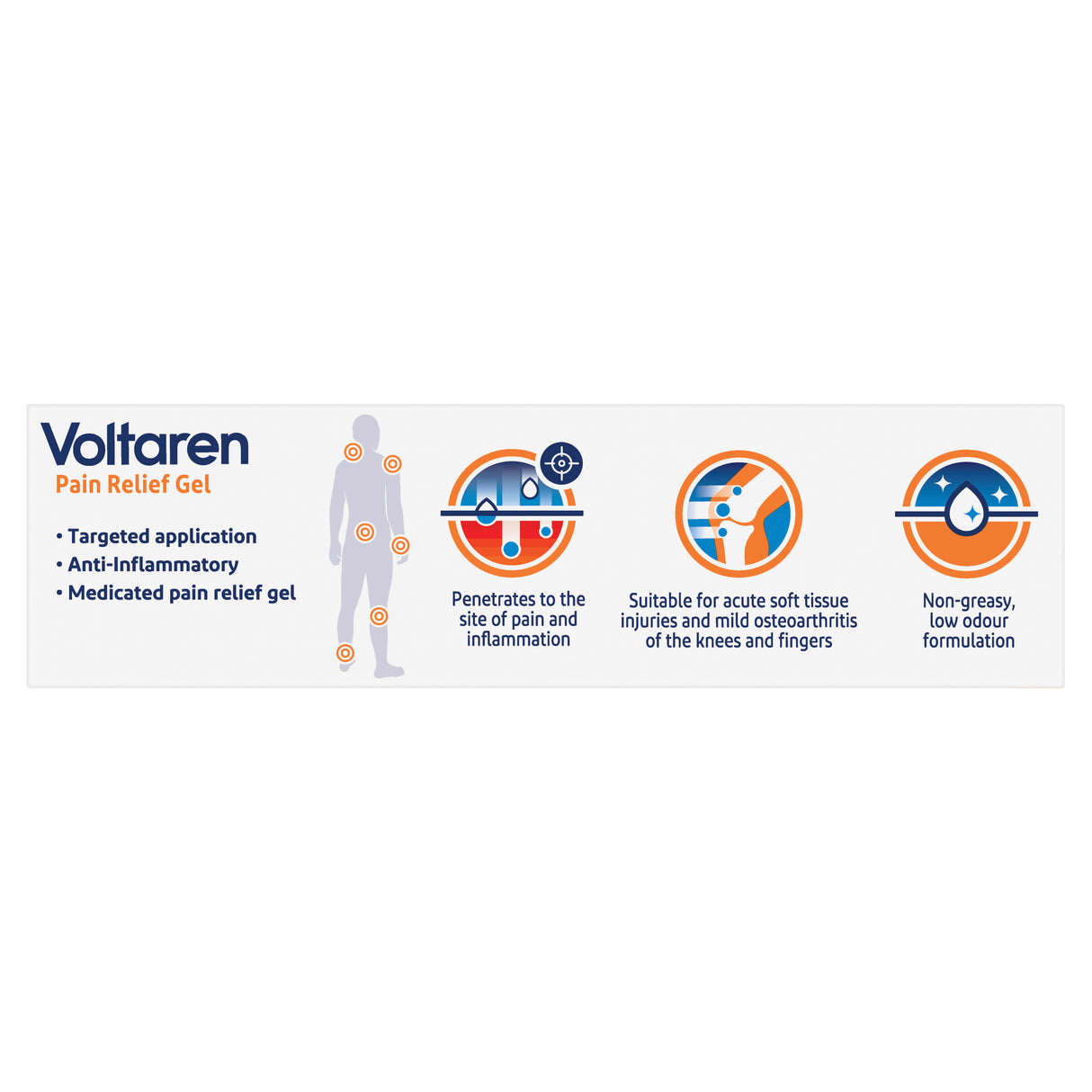 Voltaren Emulgel, Muscle and Back Pain Relief 20 g