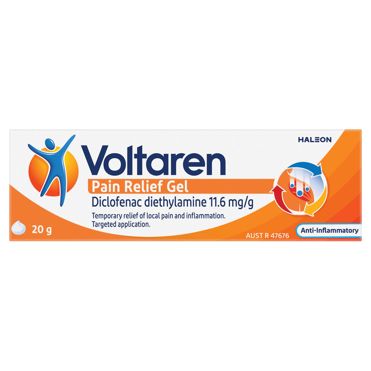 Voltaren Emulgel, Muscle and Back Pain Relief 20 g
