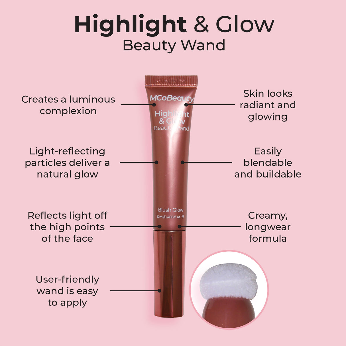 MCo MCW367 HL&Glow Bty Wand Blsh Glw