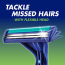 Gillette Blue II UltraGrip Pivot Disposable Shaving Razor 5 Pack