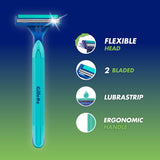 Gillette Blue II UltraGrip Pivot Disposable Shaving Razor 5 Pack