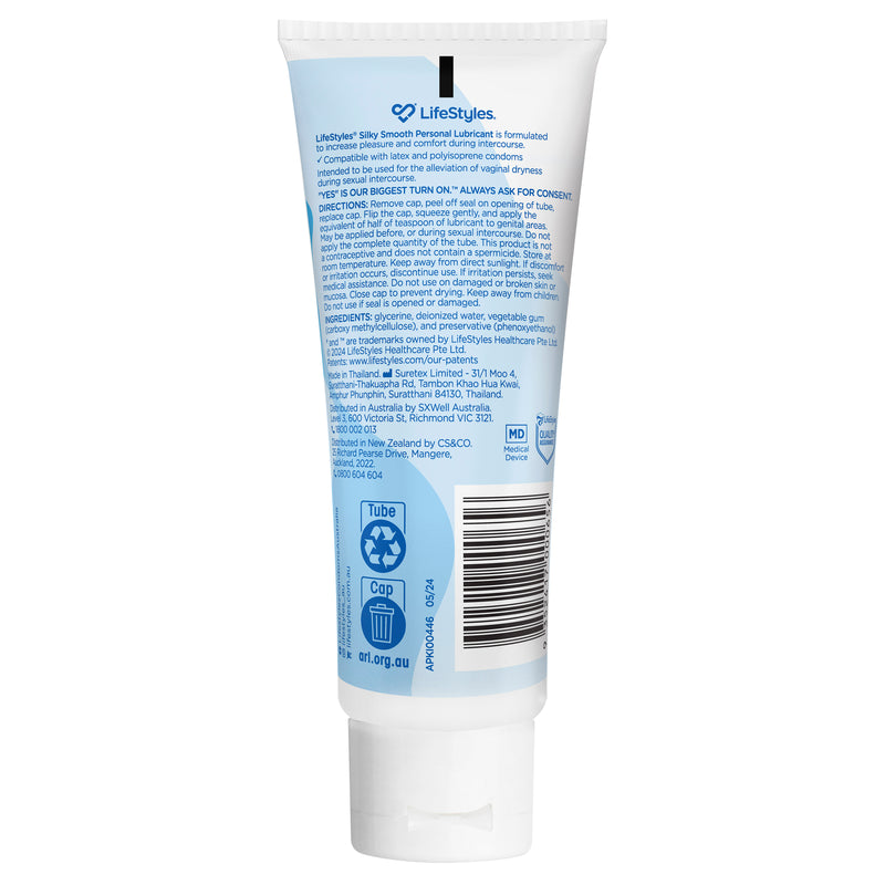 LifeStyles Silky Smooth Lubricant 100g LifeStyles Silky Smooth Lubricant 100g
