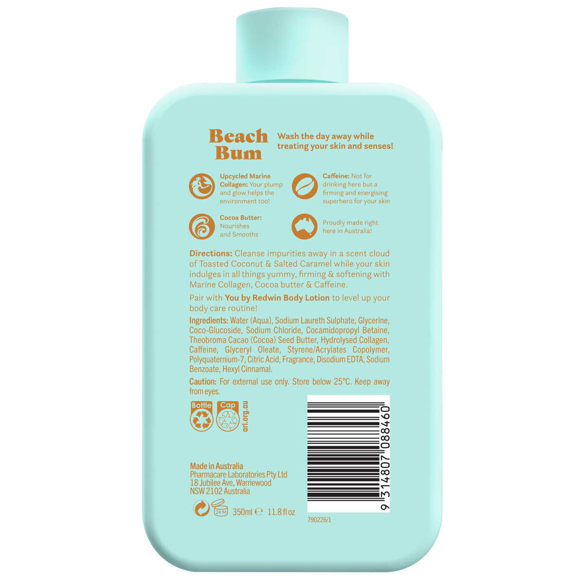 Redwin You Body Cleanser Beach Bum 350ml