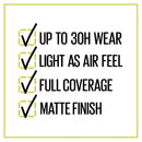 Maybelline Superstay 30HR Longwear Foundation - 22 Light Bisque 30ml