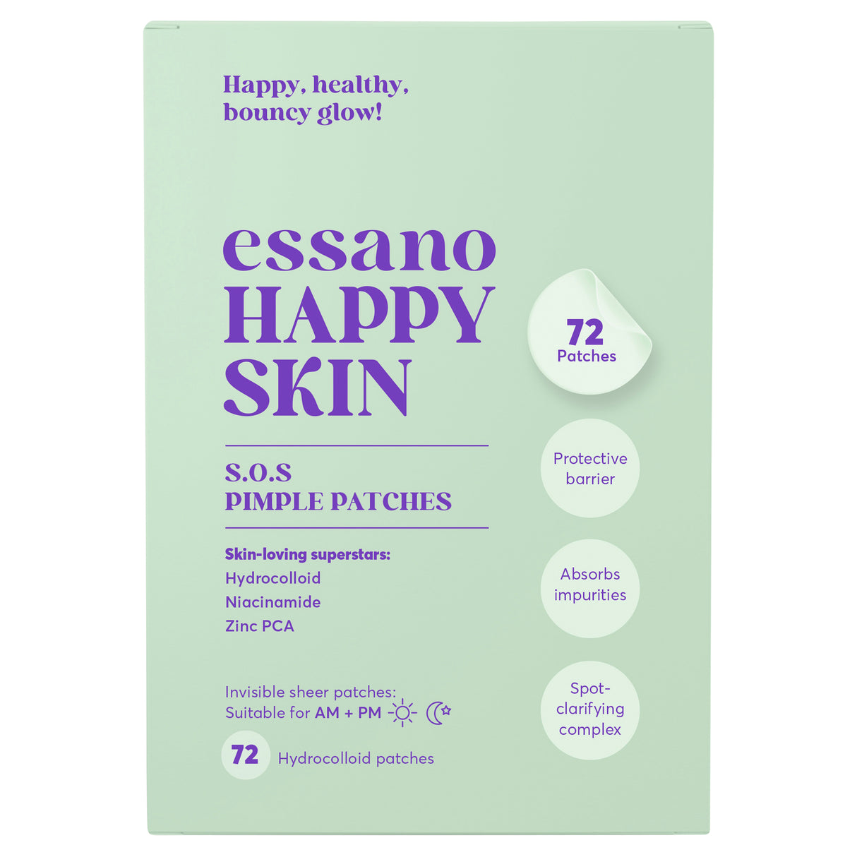 Essano Happy Skin Pimple Patches 72 Pack