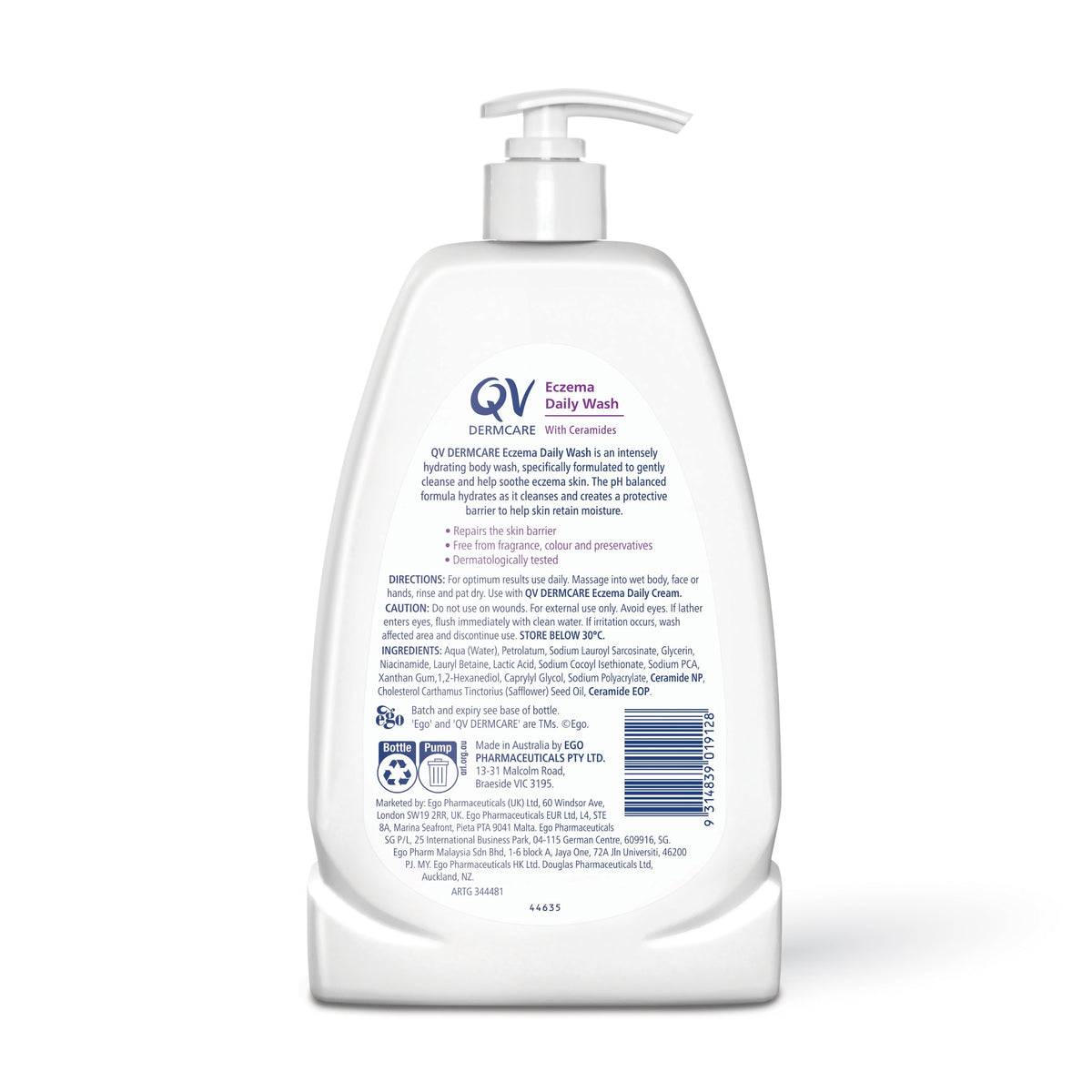 EGO QV Dermcare Eczema Daily Wash 1kg