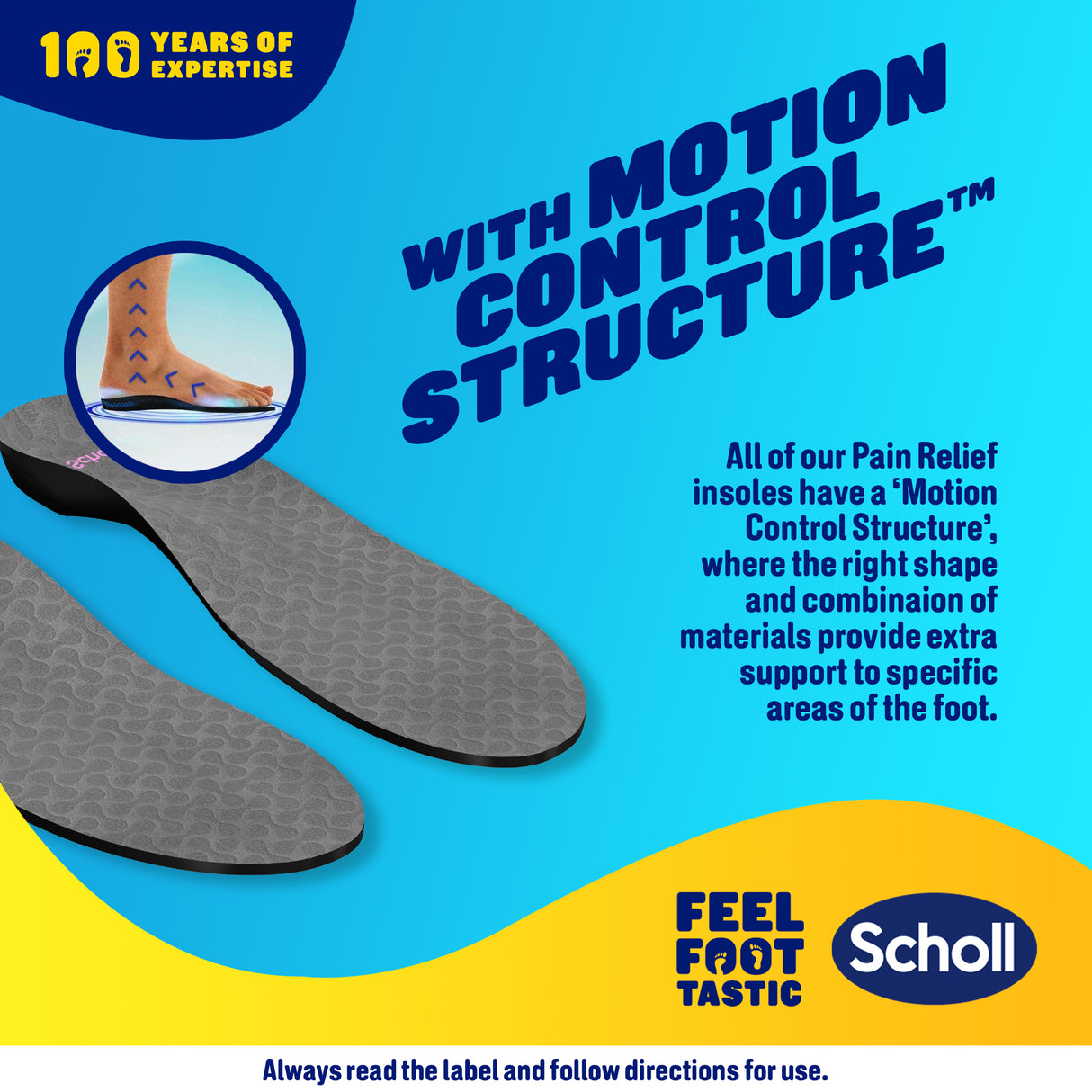 Scholl In-Balance Pain Relief Plantar Fasciitis Orthotics - Small