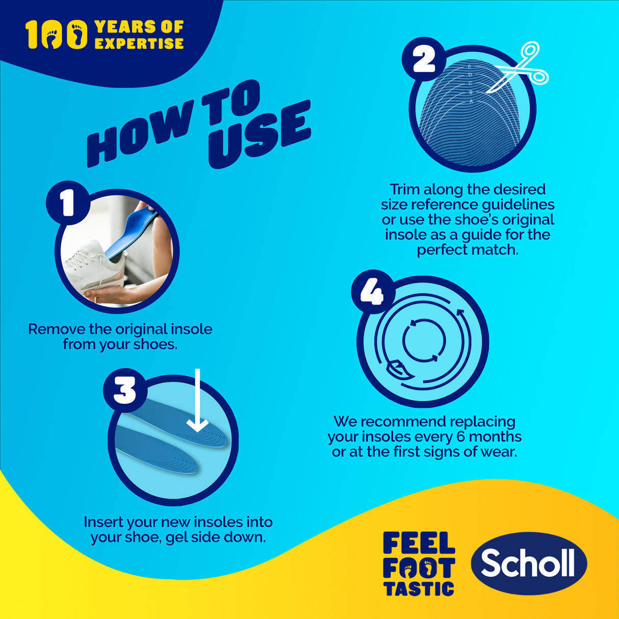 SCHOLL Gel Activ Insole Sport S