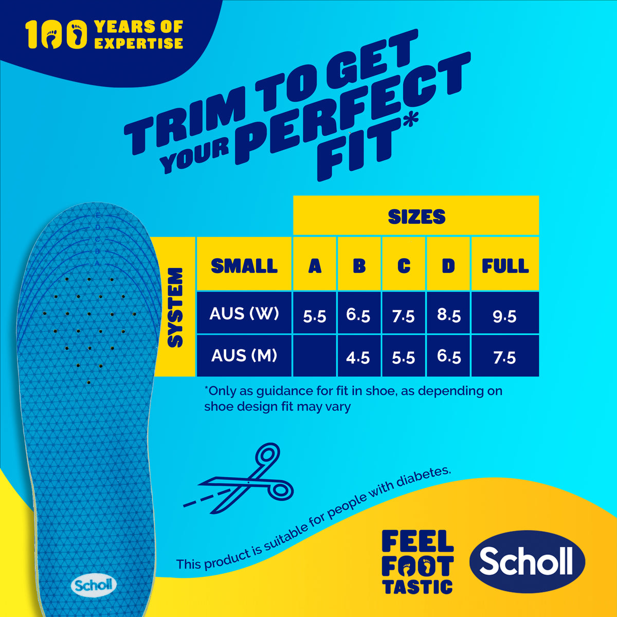 SCHOLL Gel Activ Insole Sport S