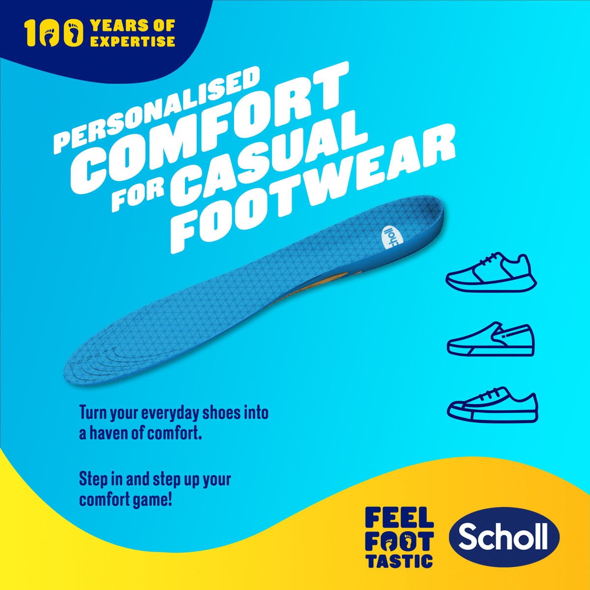 SCHOLL Gel Activ Insole Casual L