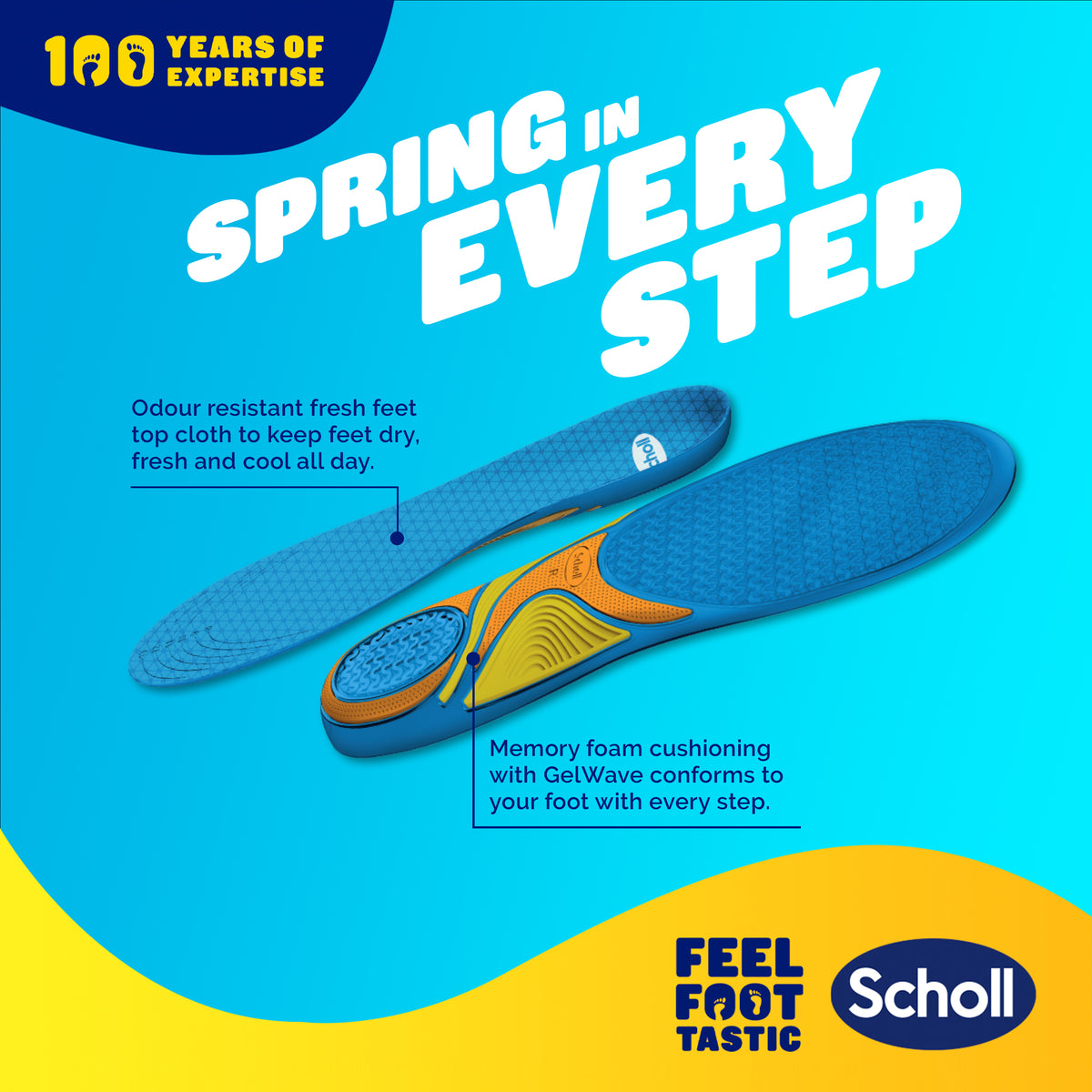 SCHOLL Gel Activ Insole Casual L