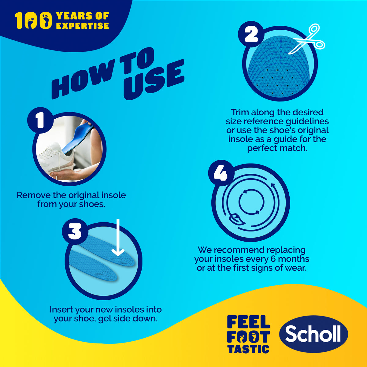SCHOLL Gel Activ Insole Casual L
