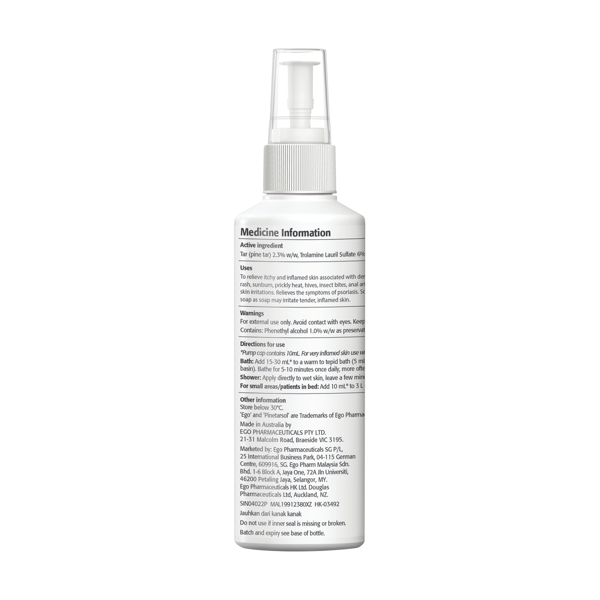 Ego Pinetarsol Shower Pack 200ml