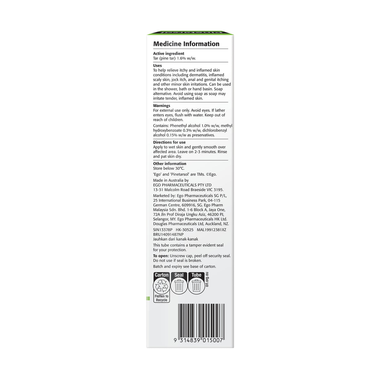 Ego Pinetarsol Gel 100g