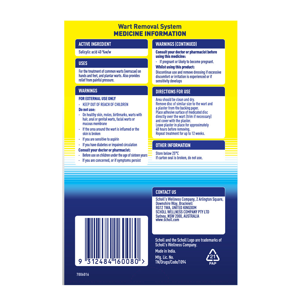 Scholl Wart Remover - Foot Treatment for Verrucas & Warts