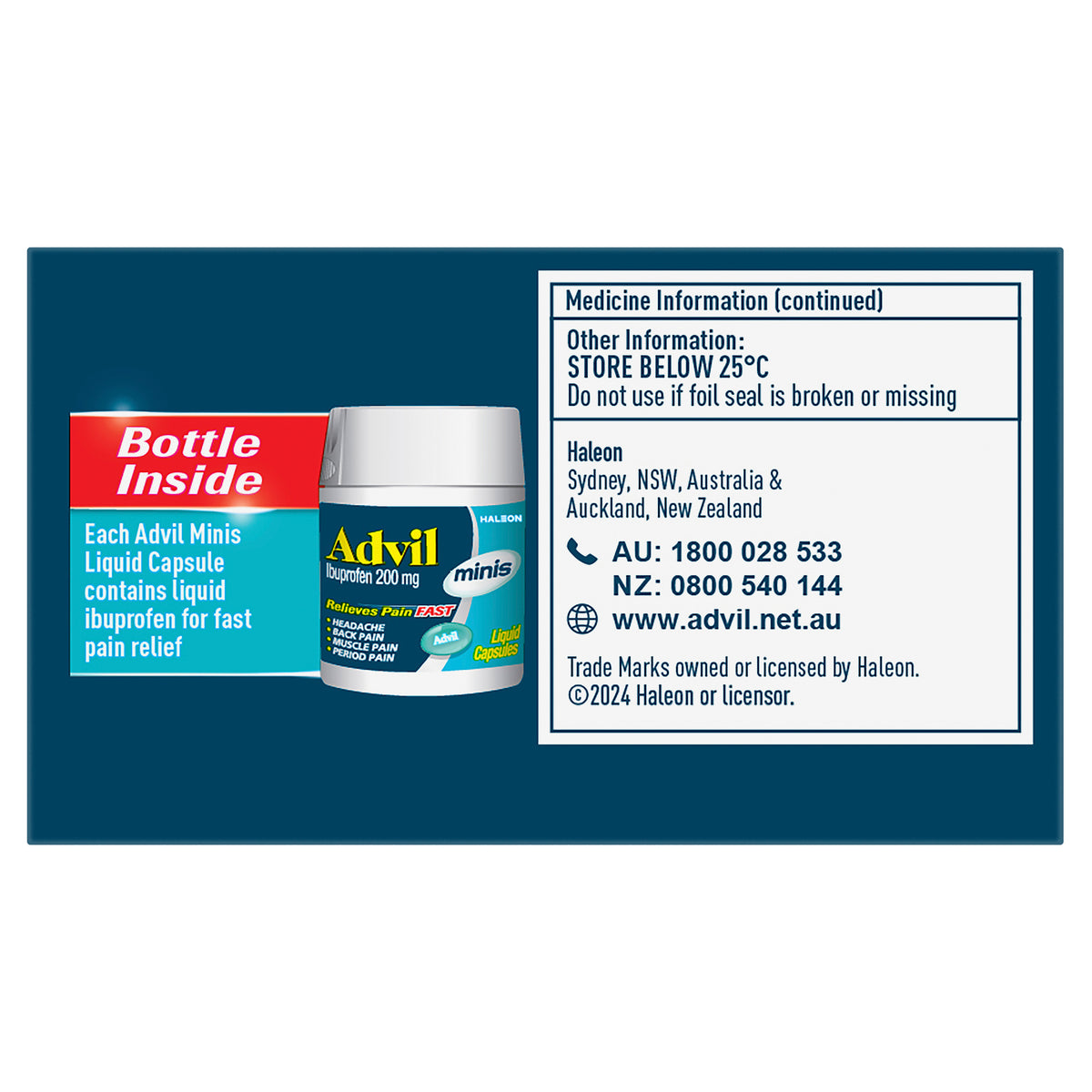 Advil Minis Liquid Capsules 40s