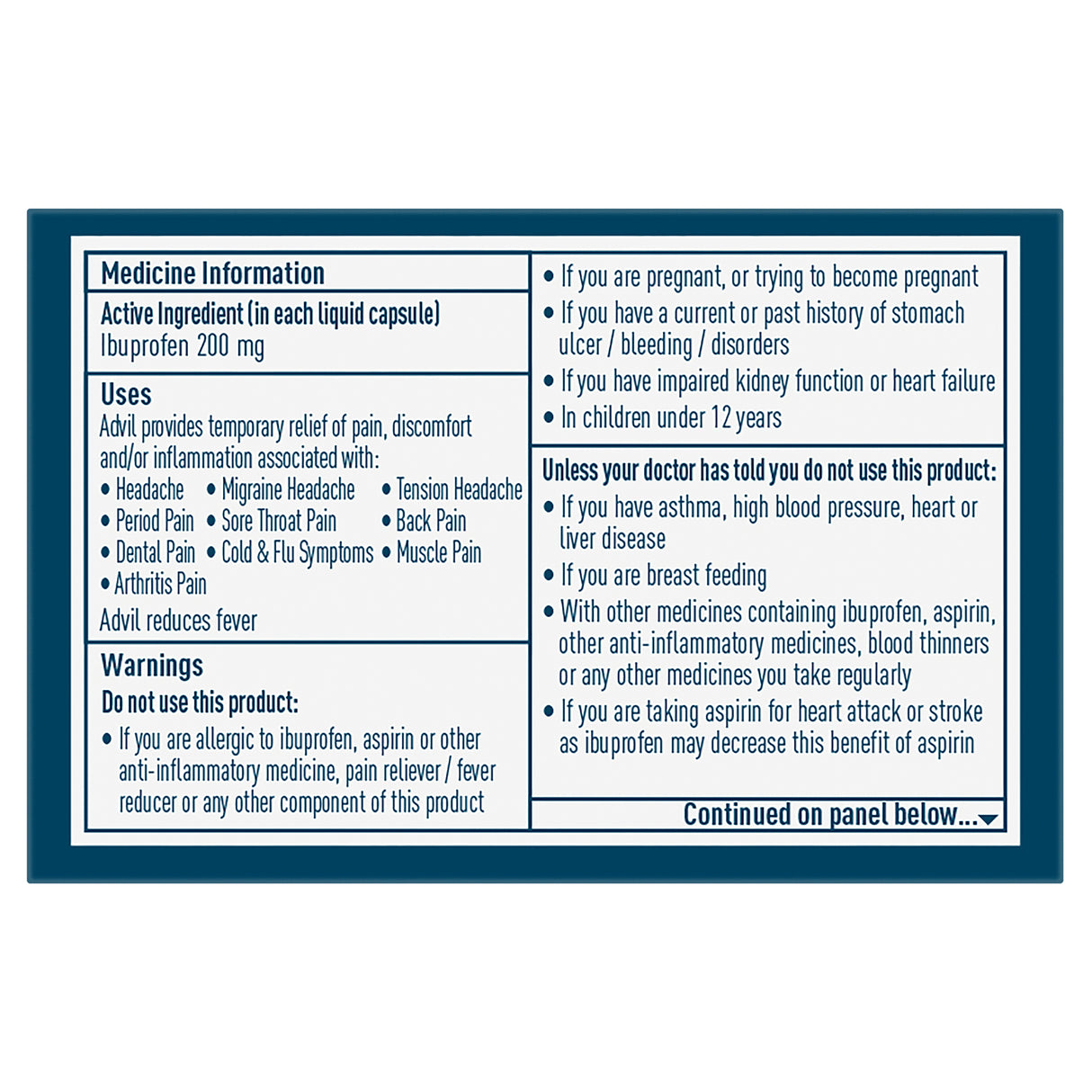 Advil Mini Liquid Capsules 20 Capsules → Advil Mini Liquid Capsules 20 Capsules
