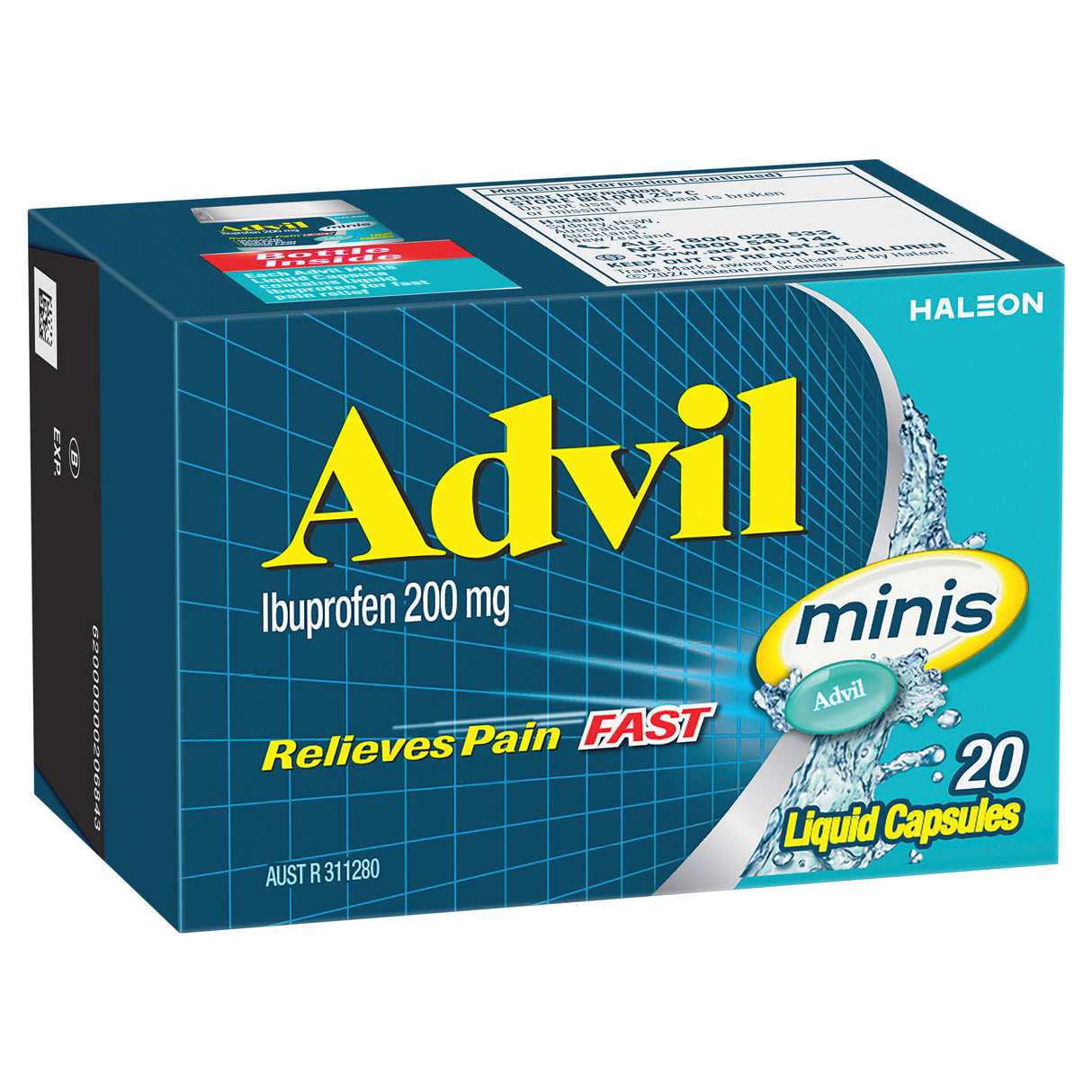 Advil Mini Liquid Capsules 20 Capsules → Advil Mini Liquid Capsules 20 Capsules
