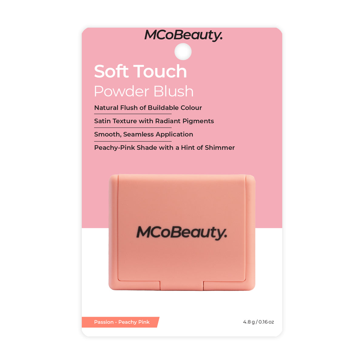 MCoBeauty Powder Blush Passion Peachy Pink