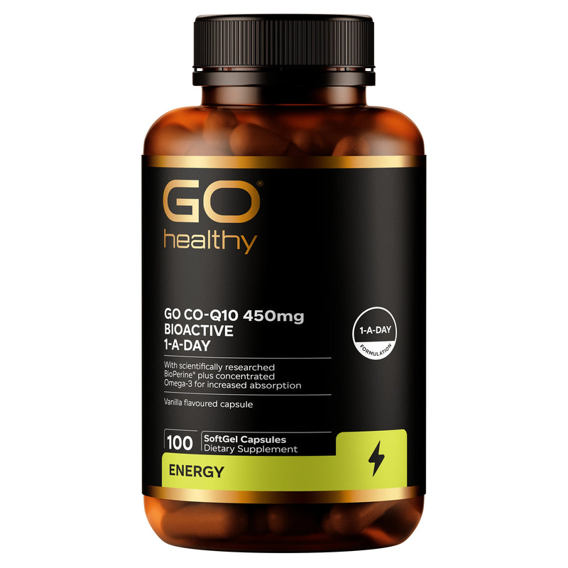 GO Healthy Co-Q10 Bio Active 450mg 1-A-Day 100 Capsules