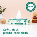 GAIA Natural Baby Water + Ceramides Biodegradable Wipes 70pk