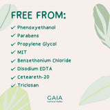 GAIA Natural Baby Water + Ceramides Biodegradable Wipes 280pk