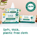 GAIA Natural Baby Water + Ceramides Biodegradable Wipes 280pk
