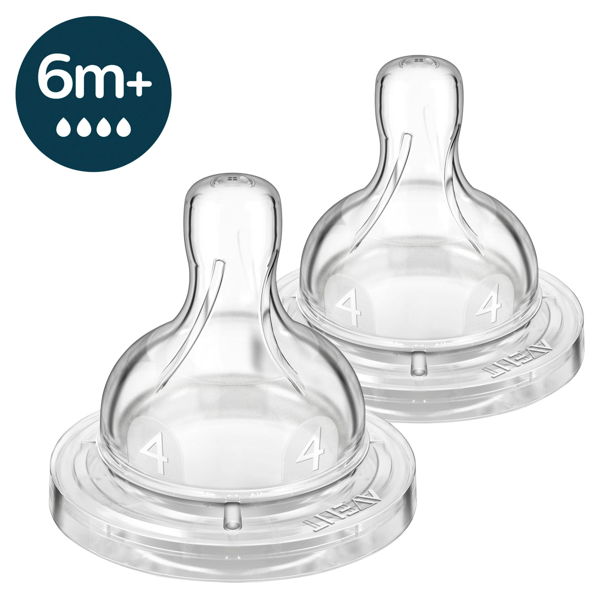Philips Avent Anti-colic Teats 6m+ Fast Flow 2pk
