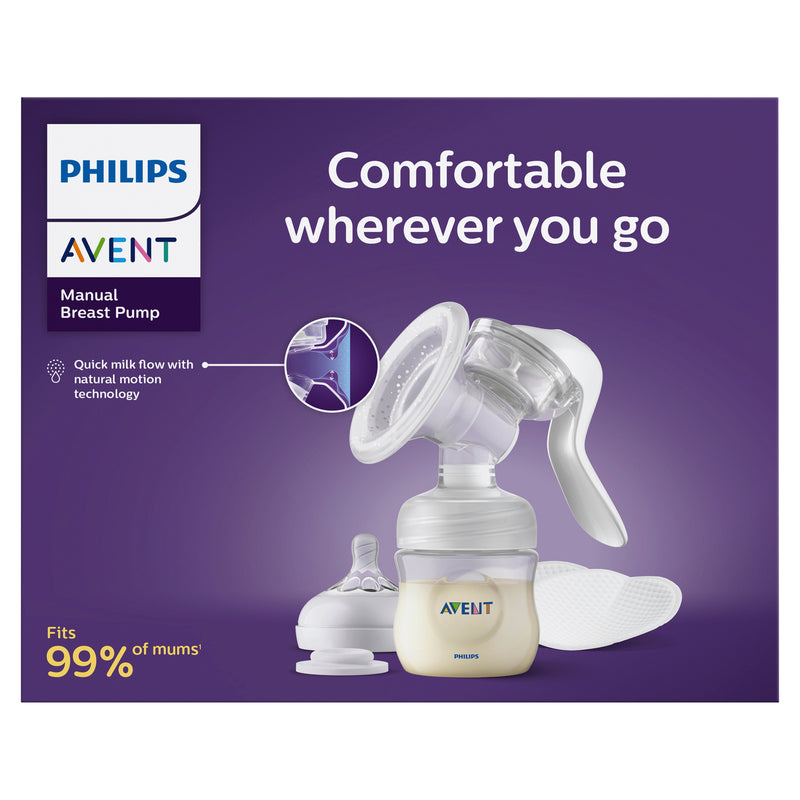 Avent Hand/Manual Breast Pump with Bottle SCF