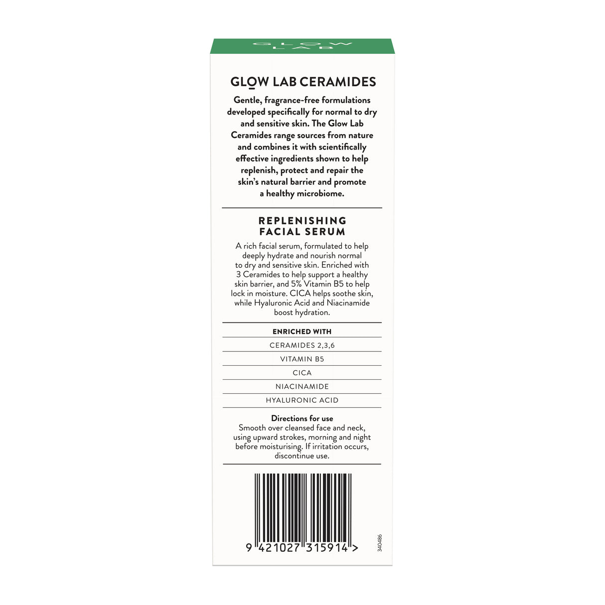 Glow Lab Ceramides Replenishing Facial Serum 30 mL