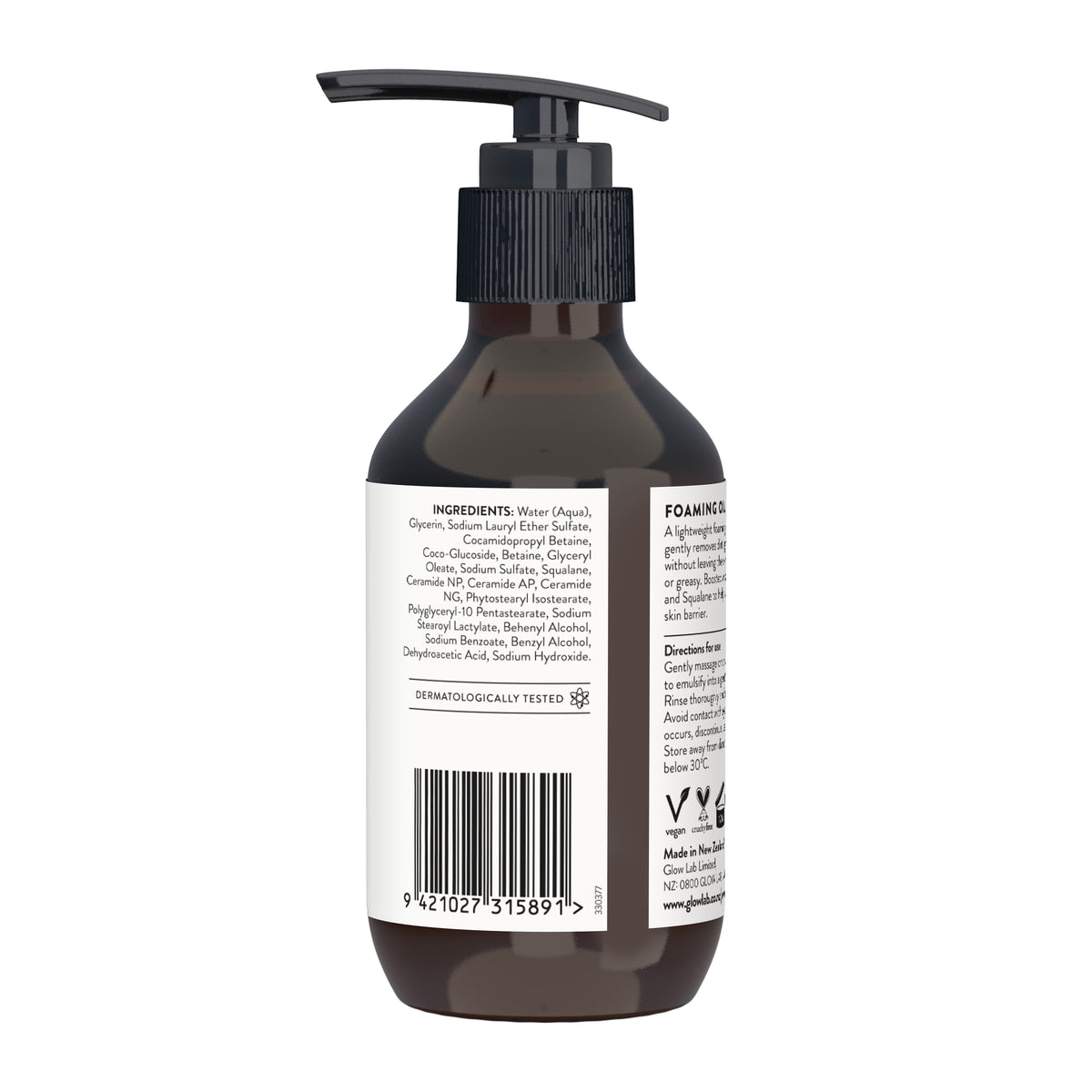 GLOW LAB Ceramides Foaming Oil Cleanser 140ml