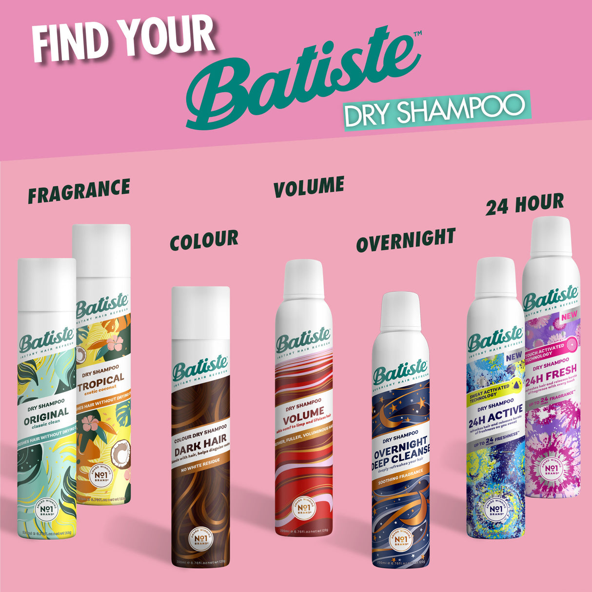 Batiste Blush Dry Shampoo 200mL