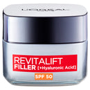 L'Oréal Paris Revitalift Filler + Hyaluronic Acid Anti Ageing Anti-Wrinkle SPF 50 Replumping Day Cream 50ml