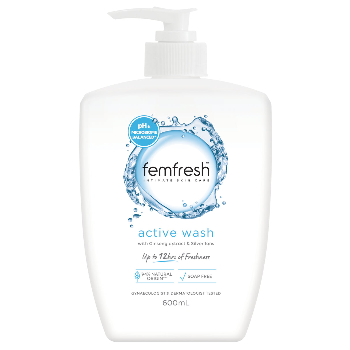 Femfresh Deodorising Active Wash 600ml