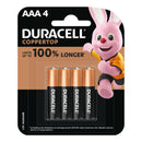 Duracell Coppertop AAA Alkaline Batteries 4 pack