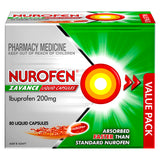 Nurofen Zavance Liquid Ibuprofen 200 mg 80 Capsules