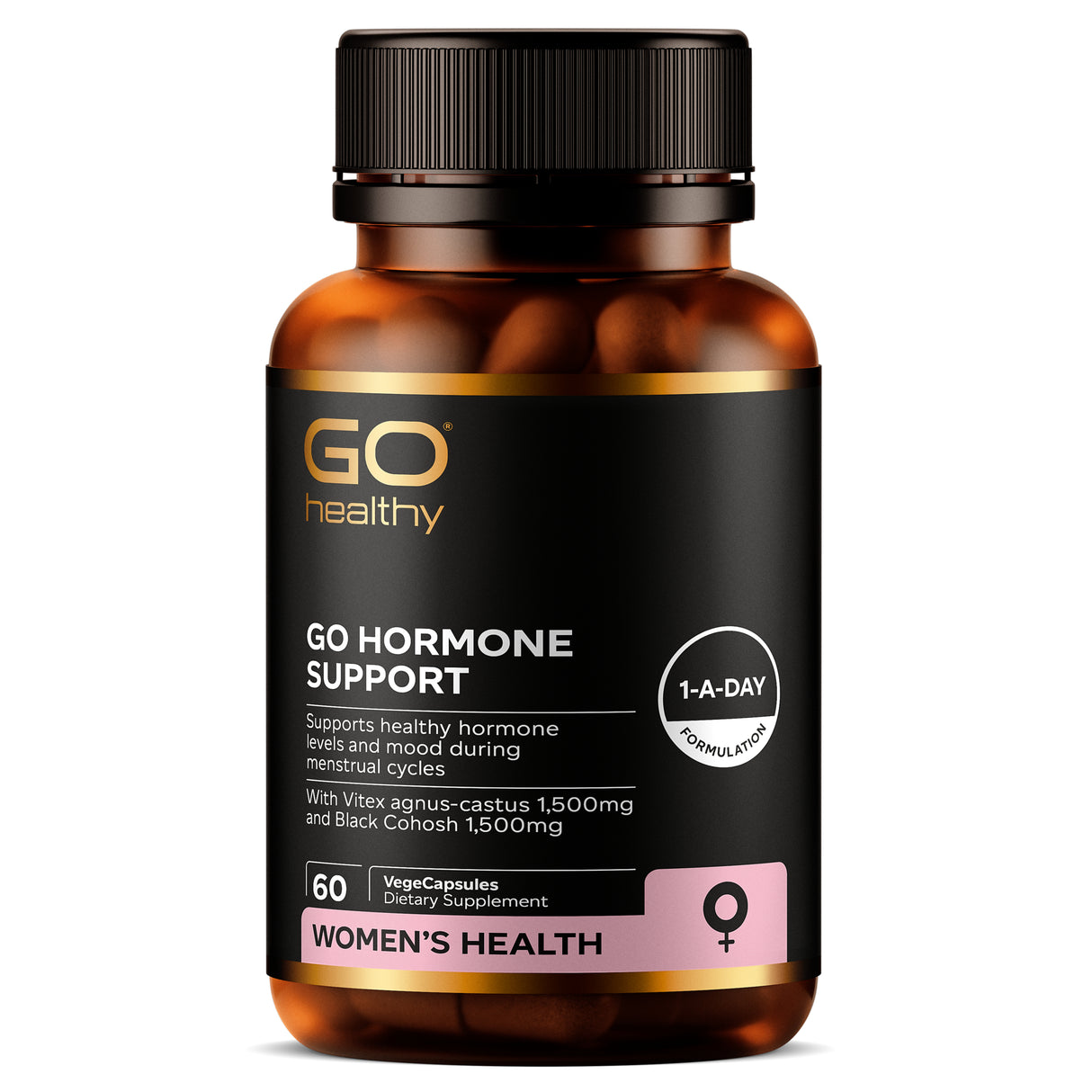 GO Healthy GO Hormone Support Supplements 60 VCaps