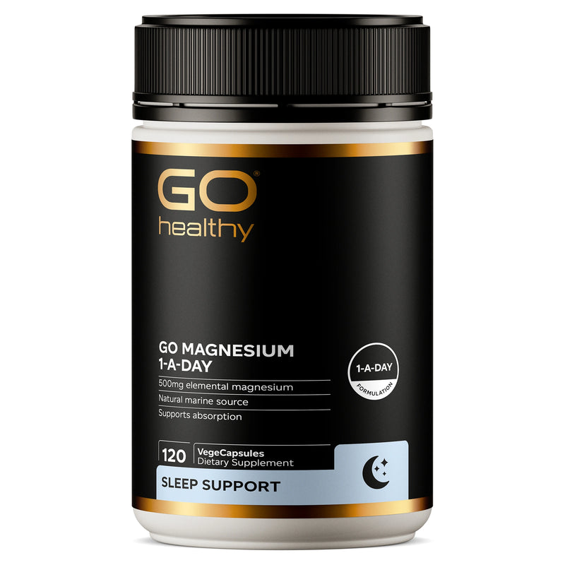GO Healthy Magnesium Sleep Supplement 1-A-Day 120 Capsules