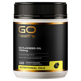 GO Healthy GO Organic Flaxseed Oil Supplement 1,000 mg 220 Capsules